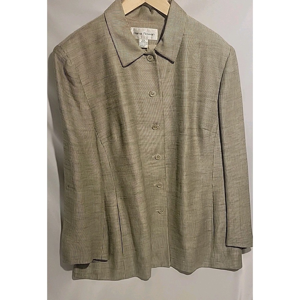Rena Rowan Women's Blazer Grayish Size 18 Vintage‎ Tweed Look